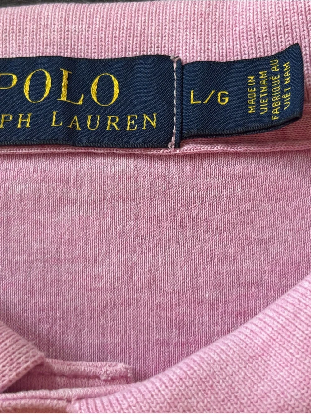 Polo by Ralph Lauren Men’s Heather Pink Short-Sleeve Polo